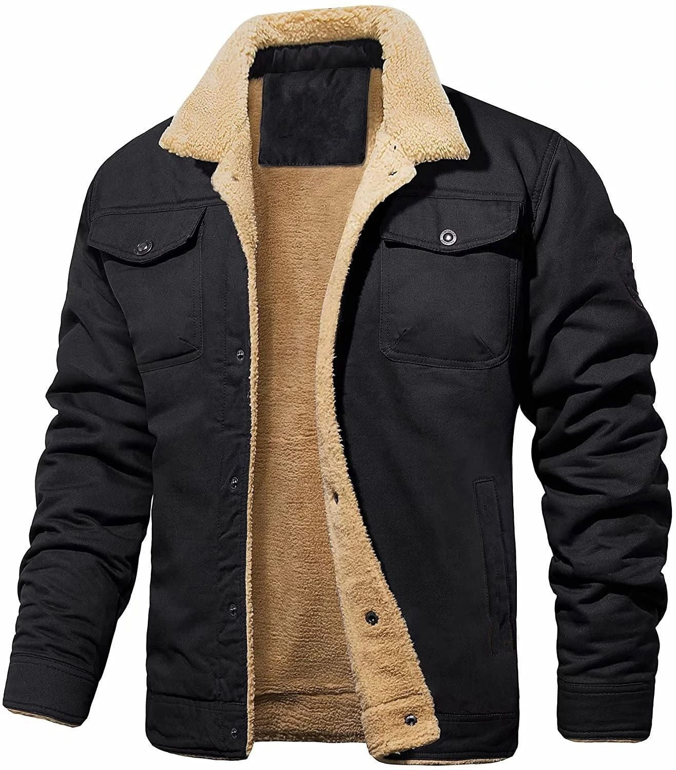 Veste Homme Sherpa – Chaude, Robuste et Stylée pour l’Hiver