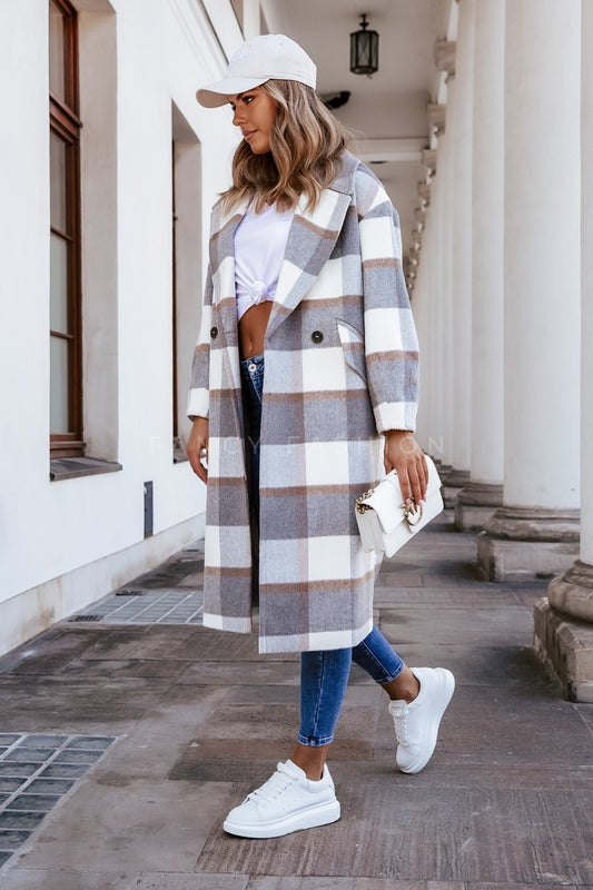 Manteau Long Femme Élégance Parisienne – Coupe Droite Oversize  L’incontournable chic de la saison automne/hiver, en édition premium