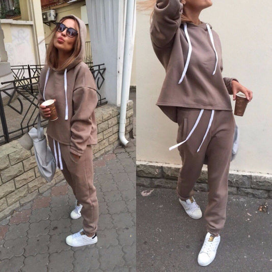 Survêtement Femme 2 Pièces – Hoodie Oversize & Jogging Douillet