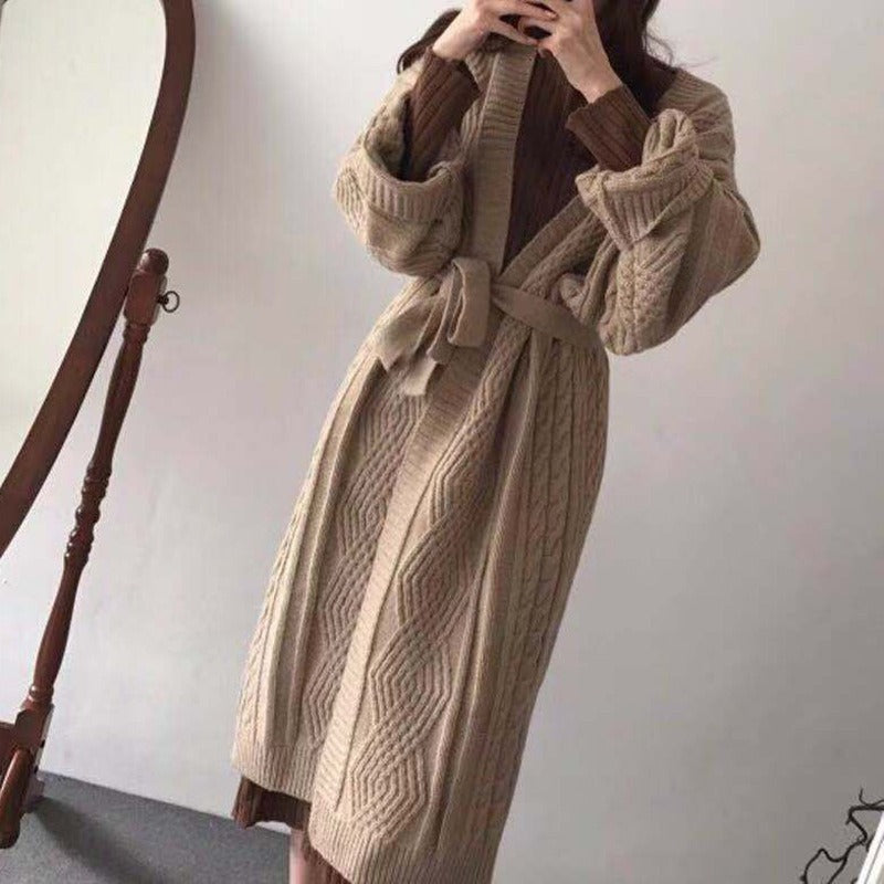 Robe-Pull Longue en Maille – Élégance & Confort en Un Seul Look