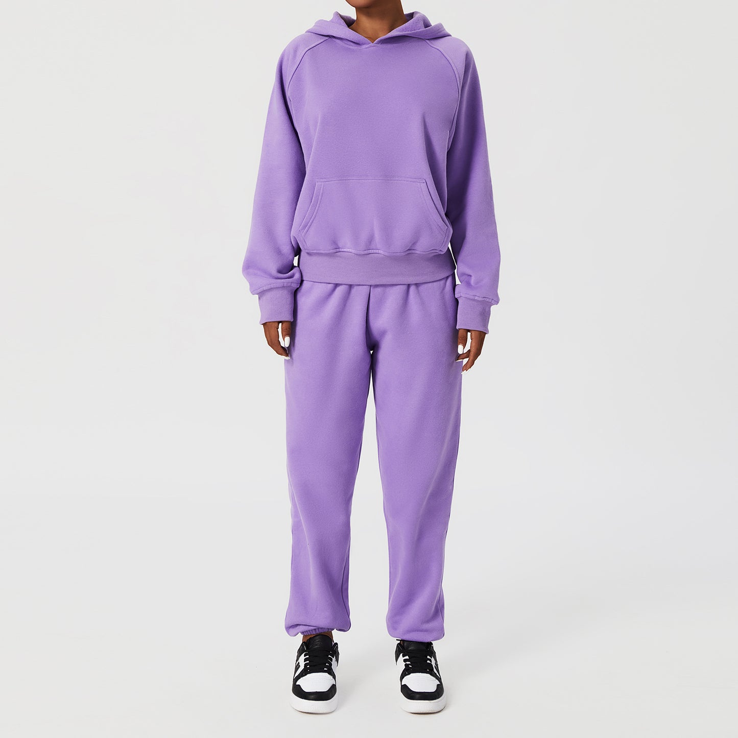 Ensemble Jogging Premium Femme – Hoodie Oversize + Pantalon Doublé Polaire