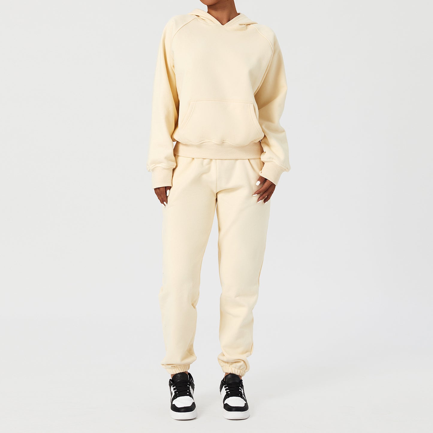 Ensemble Jogging Premium Femme – Hoodie Oversize + Pantalon Doublé Polaire