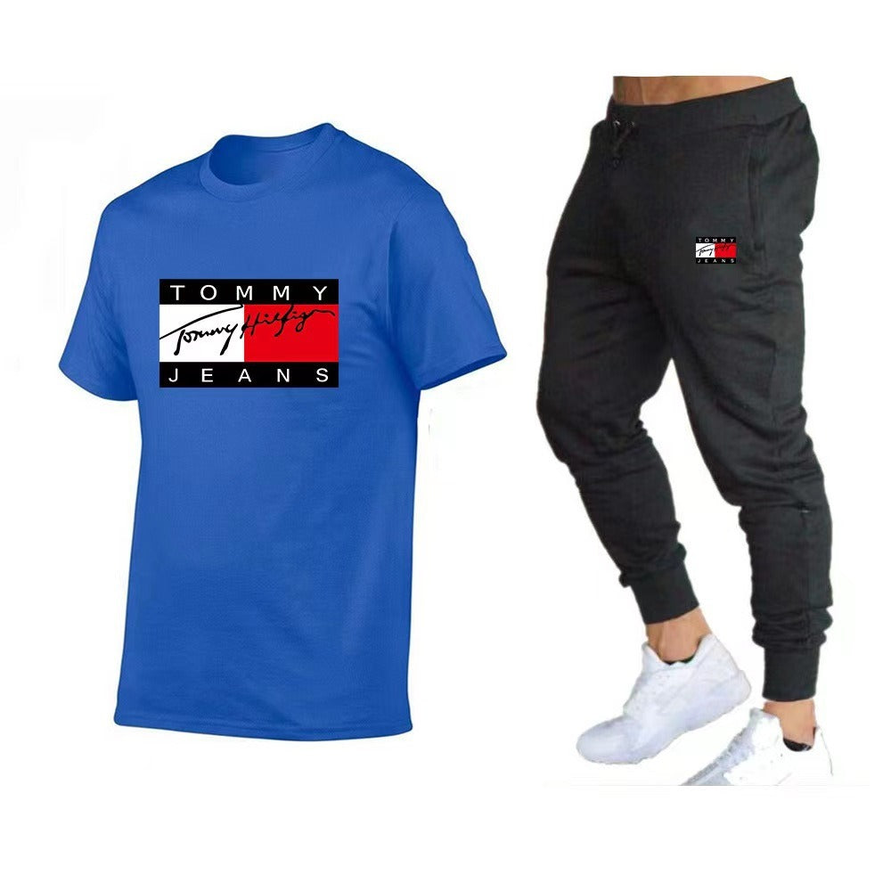 Ensemble décontracté homme – T-shirt + Jogging “Tommy Jeans Style