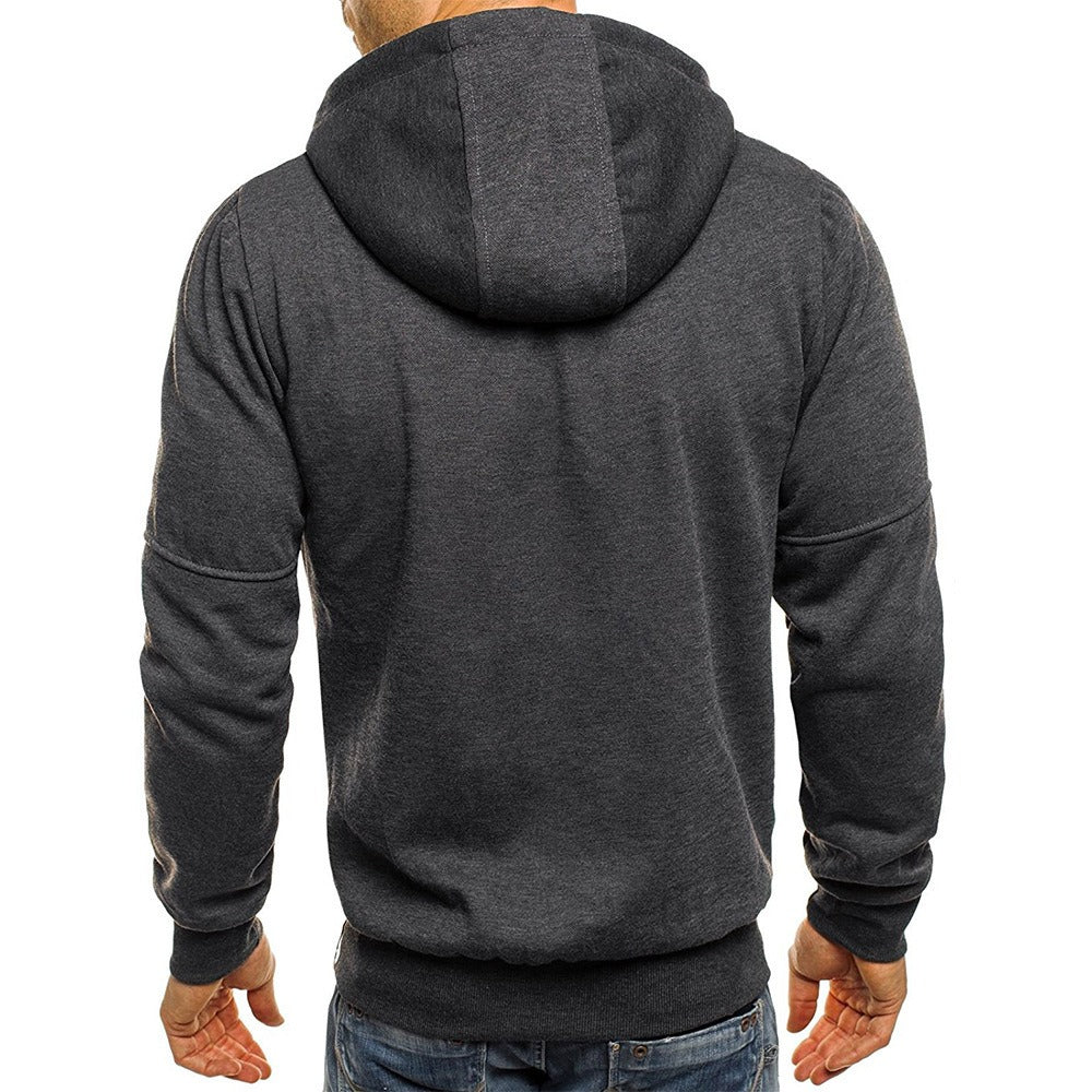 Sweat à capuche zippé homme – Capuche ajustable, poches zip, look sportif urbain