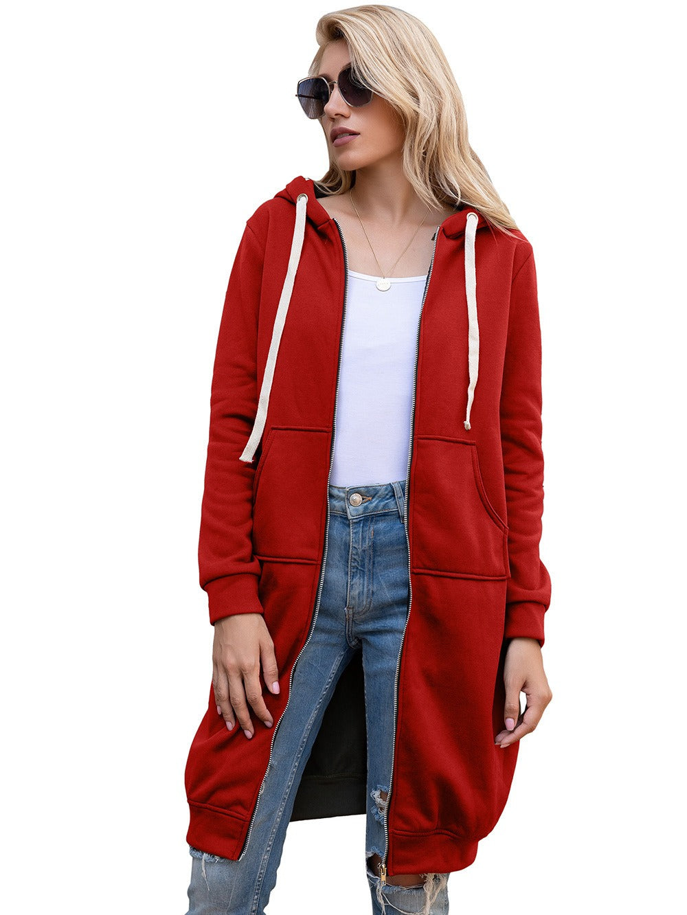 Veste Longue à Capuche Femme – Streetwear Chic & Confort