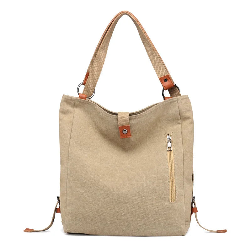 Sac à Dos Femme Multifonction en Toile – Grande Capacité Études & Voyages
