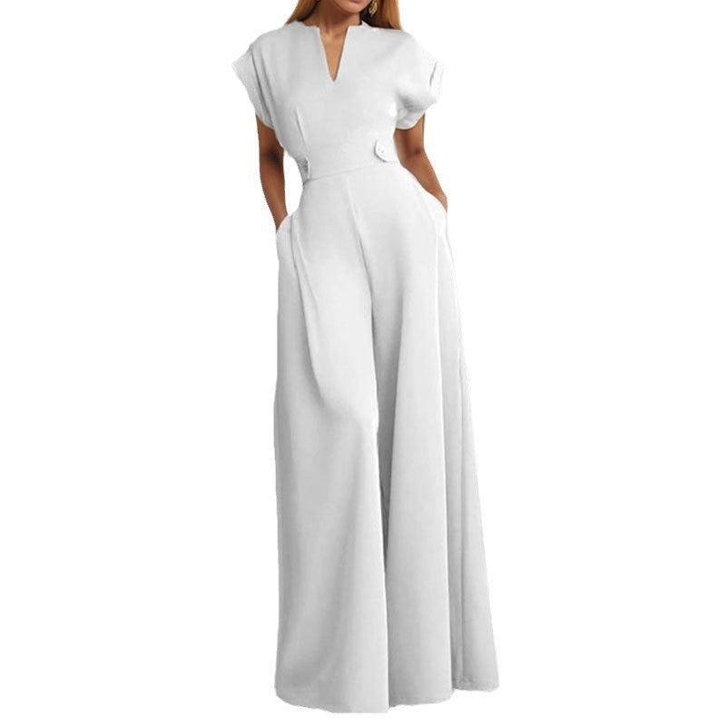 Pantalon Large Taille Haute Évasé - Look Chic et Fluide | Mode Femme Été 2025