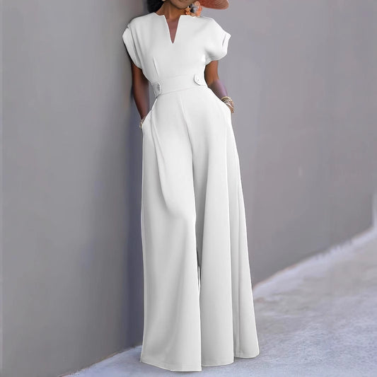 Pantalon Large Taille Haute Évasé - Look Chic et Fluide | Mode Femme Été 2025