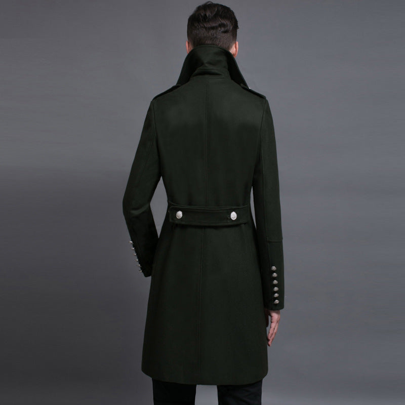 Manteau Long Homme Militaire Élégant