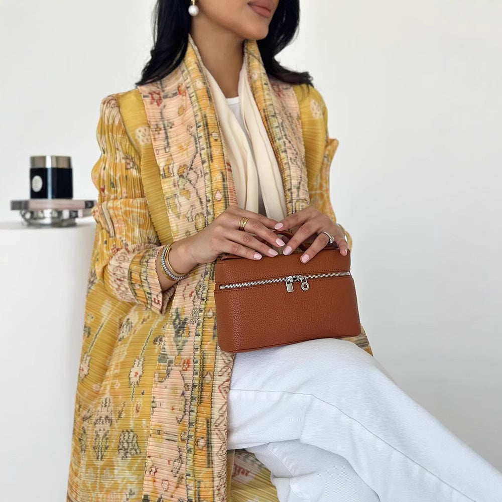 Robe Longue Cardigan Imprimé Oriental – Élégance & Confort