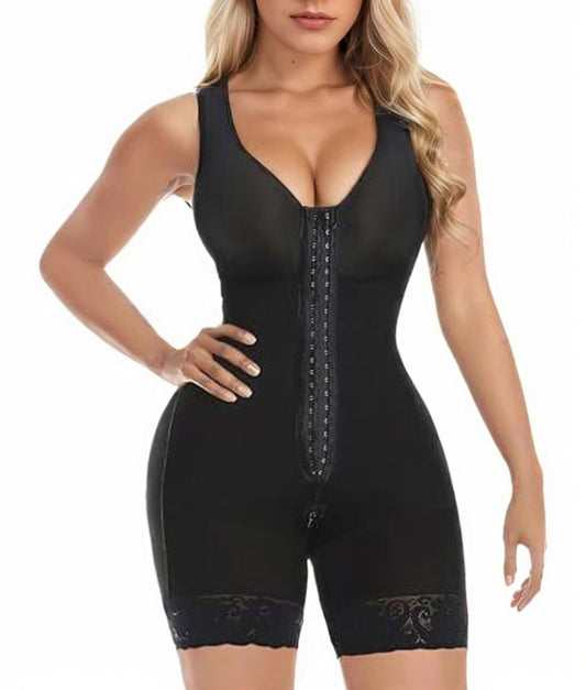 Collant Gainant Taille Haute avec Fermeture Zippée & Ceinture Renforcée