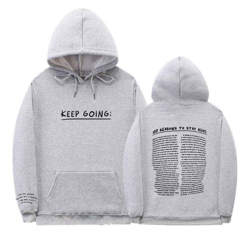 Hoodie "KEEP GOING;" – Motivation & Confort au quotidien