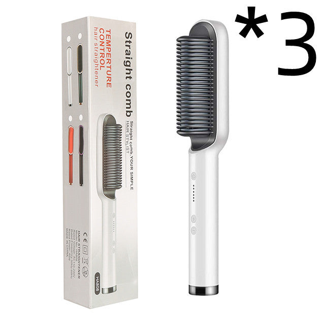 Brosse lissante chauffante professionnelle – Cheveux lisses, brillants & sans frisottis