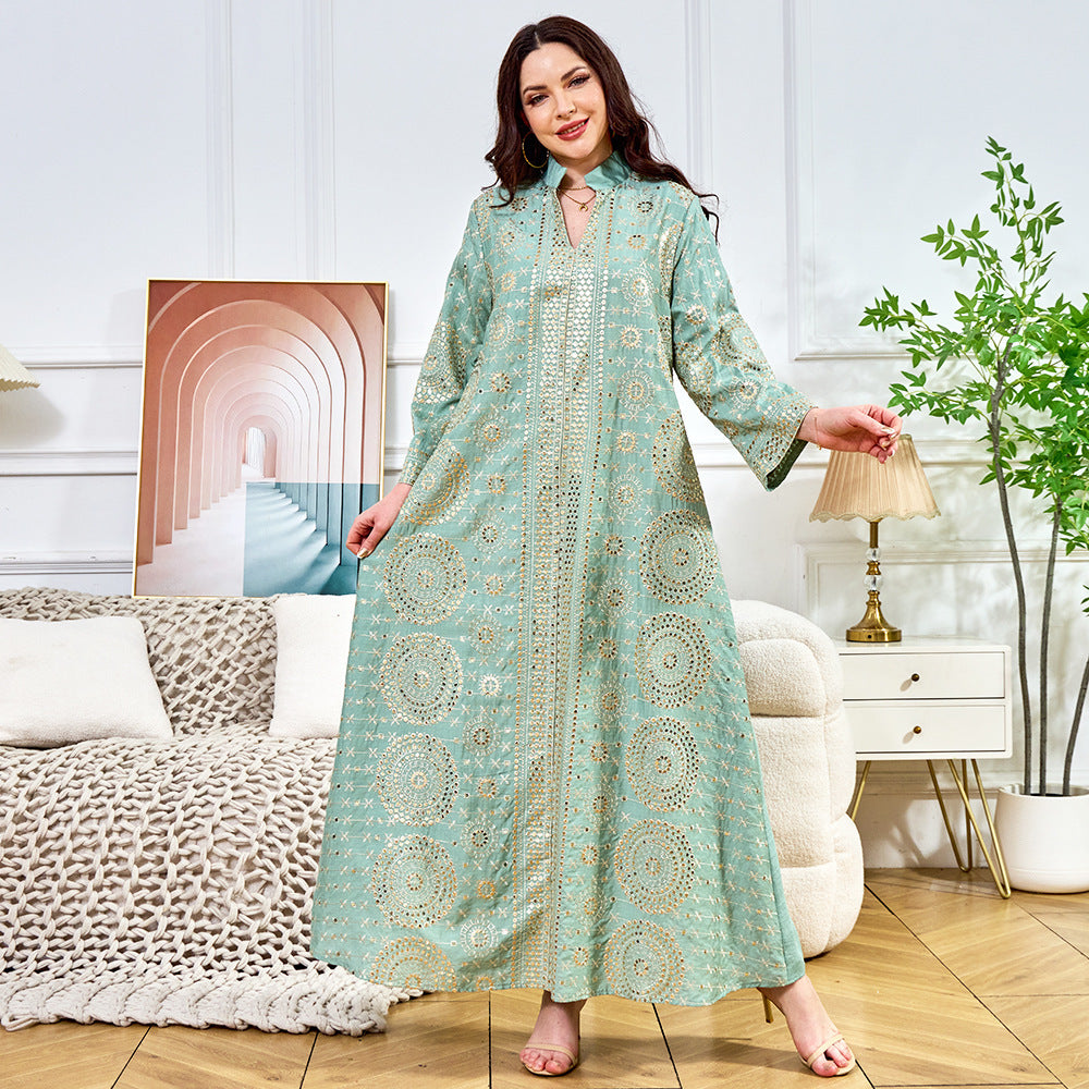 Women's Fashion Personality New Beaded Dress