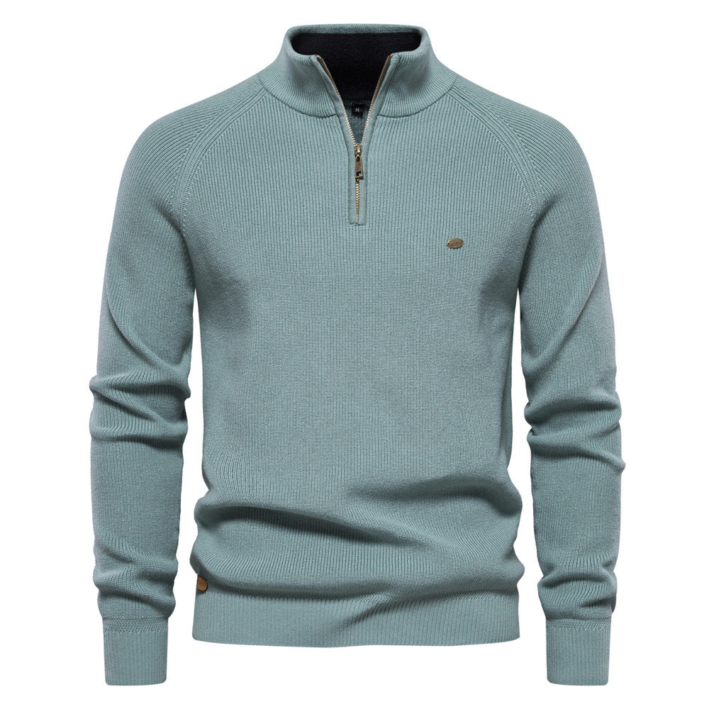 Pull Zippé Col Montant – Style Chic & Confort pour Homme