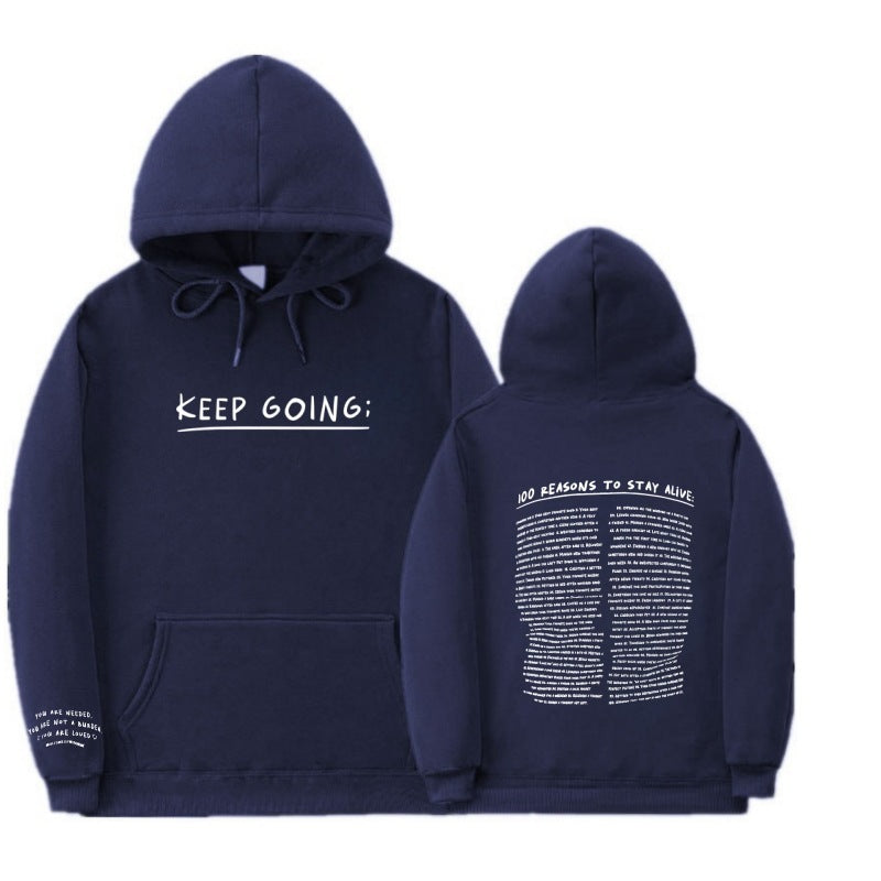 Hoodie "KEEP GOING;" – Motivation & Confort au quotidien
