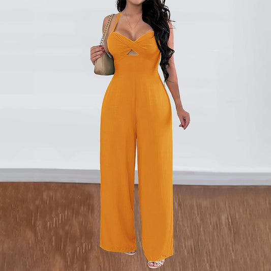 Combinaison Bustier Large Rouge – Look Sexy Vacances | Tailles S à XXL