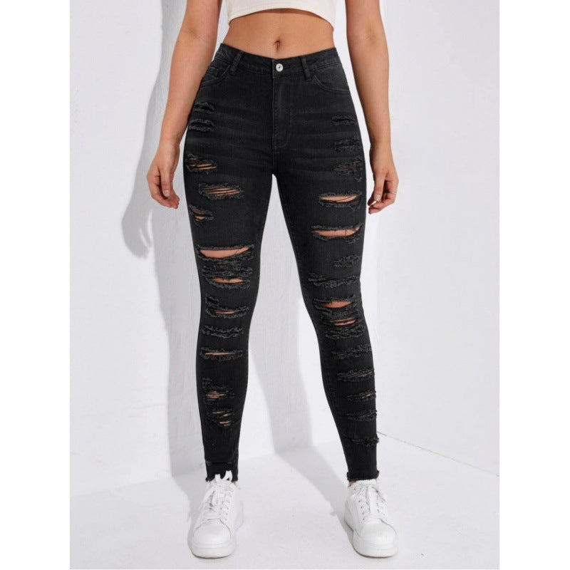 Jean Déchiré Skinny Femme – Streetwear Premium