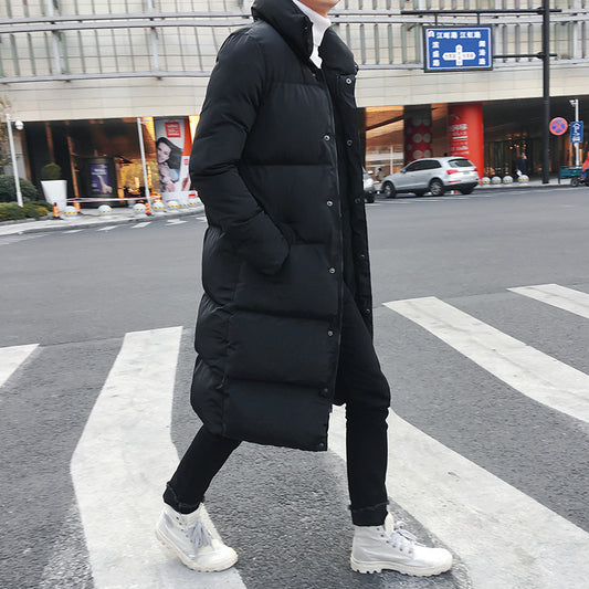 Doudoune longue noire homme, coupe urbaine chaude et stylée