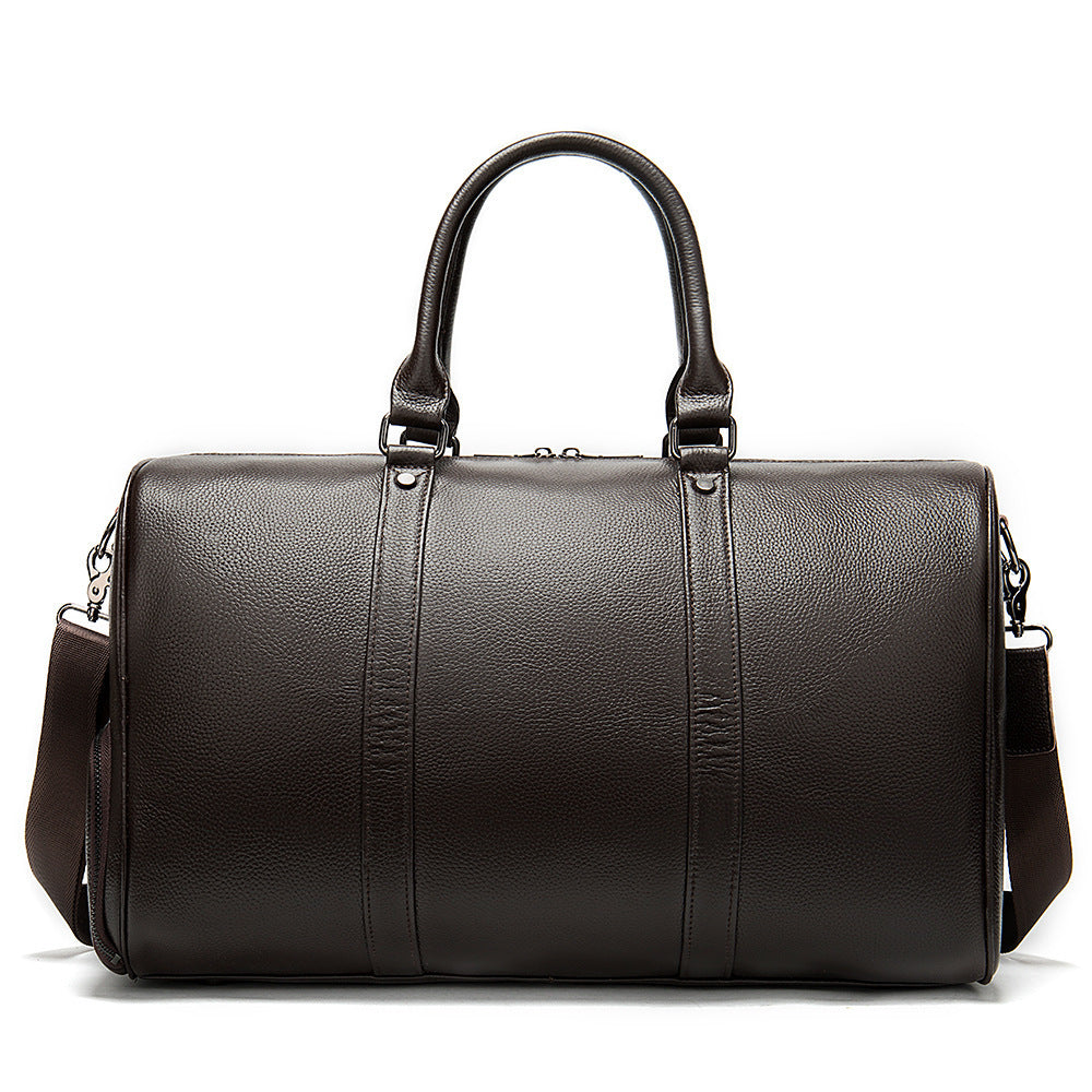 Sac de Voyage Homme en Cuir Véritable – Grande Capacité & Élégance