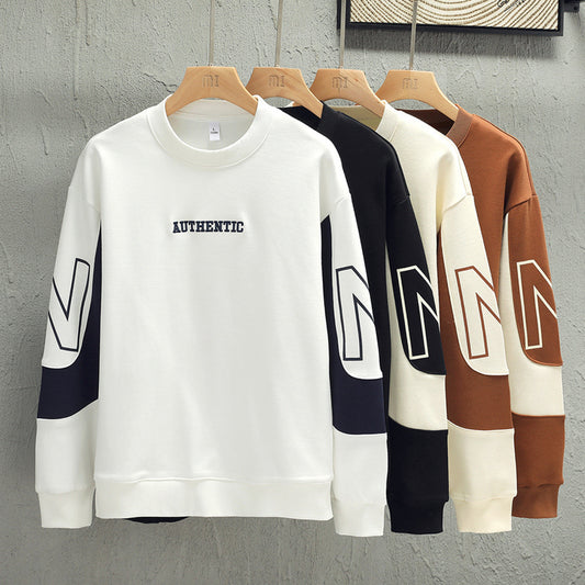 Sweat homme AUTHENTIC manches contrastées, coupe street tendance 2025