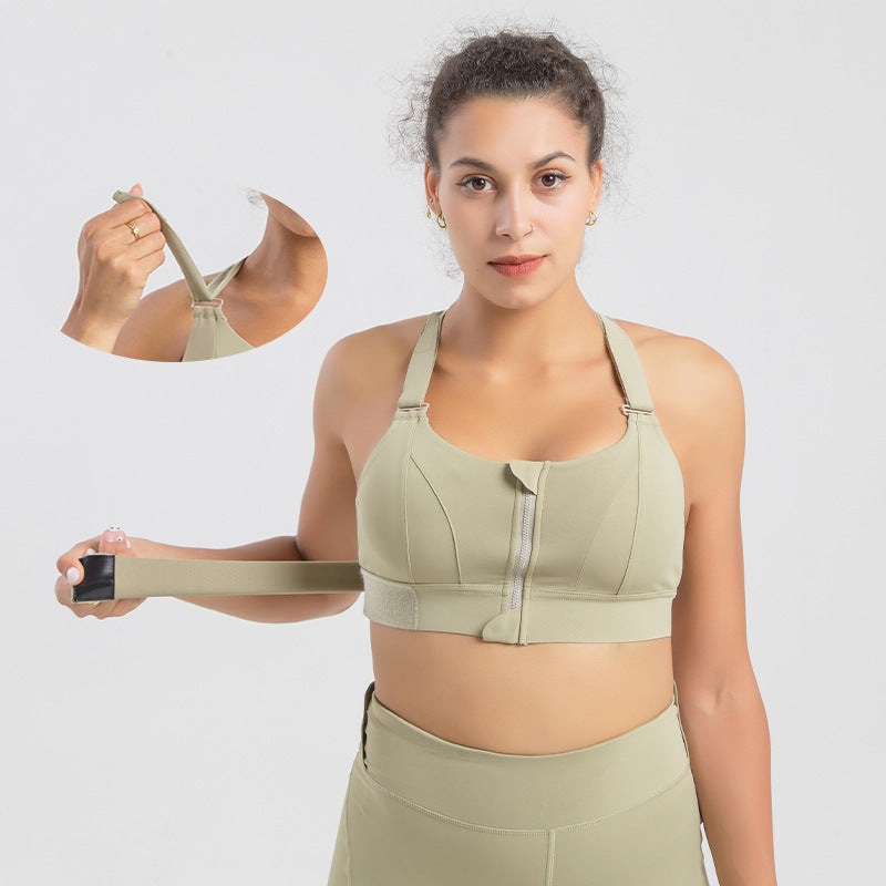 Soutien-Gorge de Sport Push-Up avec Fermeture Avant – Maintien et Confort Premium ️‍♀️