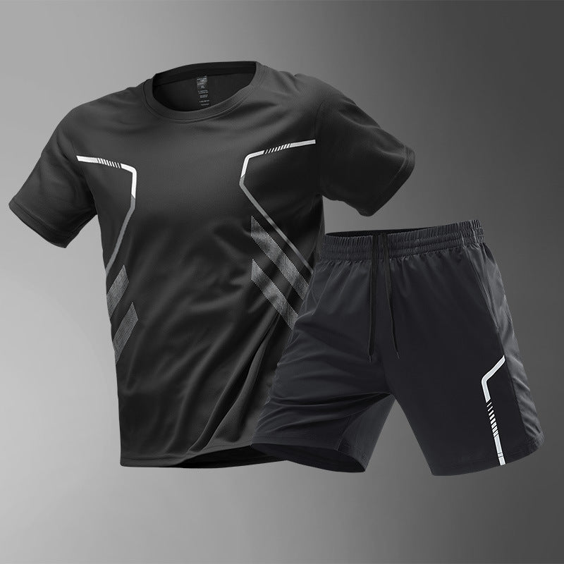 Ensemble de Sport Homme – T-shirt + Short Respirant