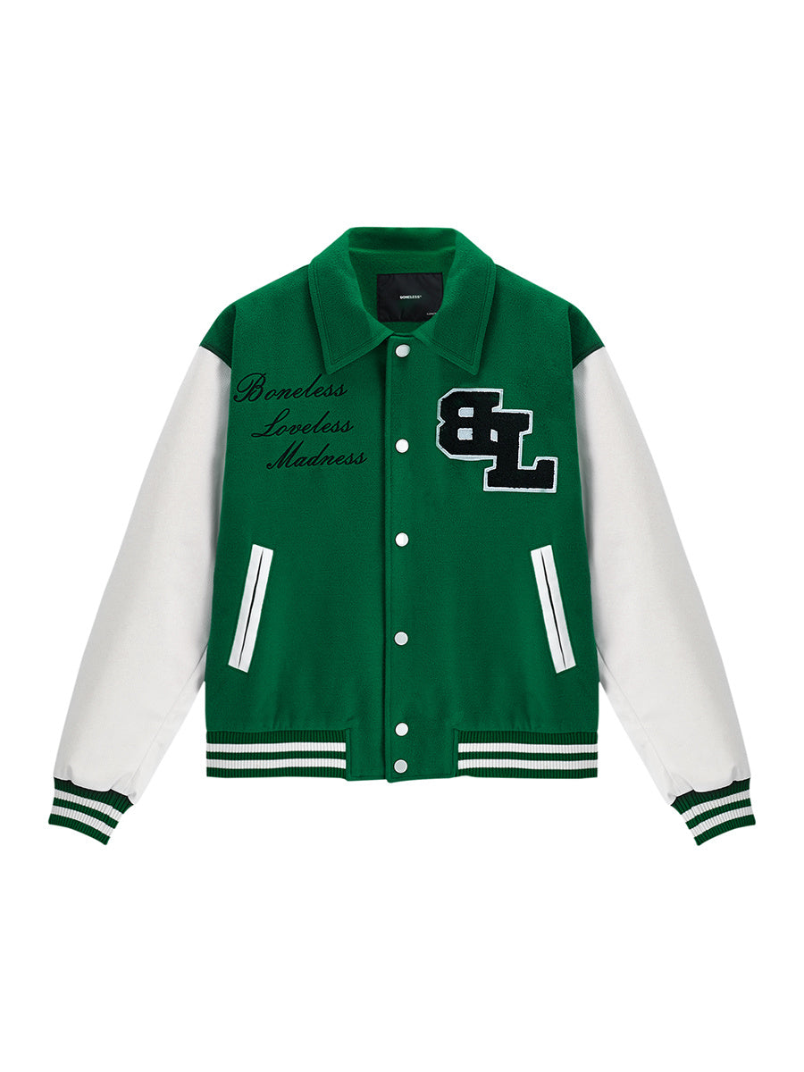Veste Baseball Varsity Brodée – Style Américain Haut de Gamme