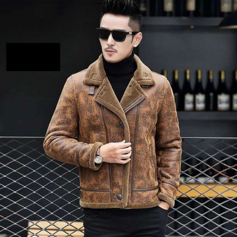 Manteau Court en Cuir Véritable pour Homme – Luxe, Style et Confort