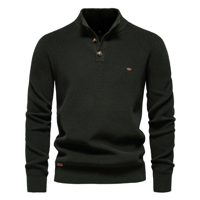 Pull Zippé Col Montant – Style Chic & Confort pour Homme