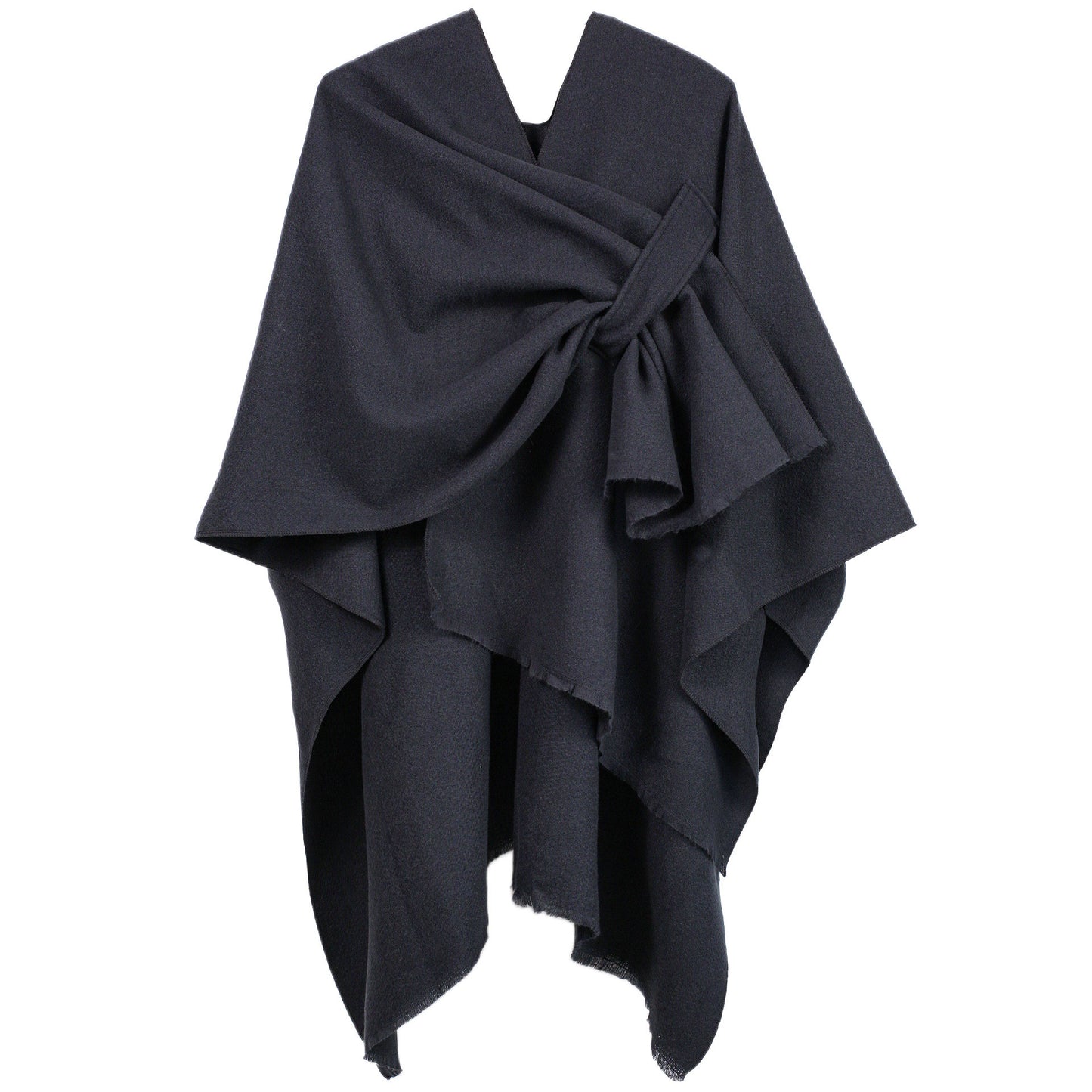 Cardigan Femme Châle Élégant – Poncho Oversize avec Ceinture, Confort et Style Automne Hiver