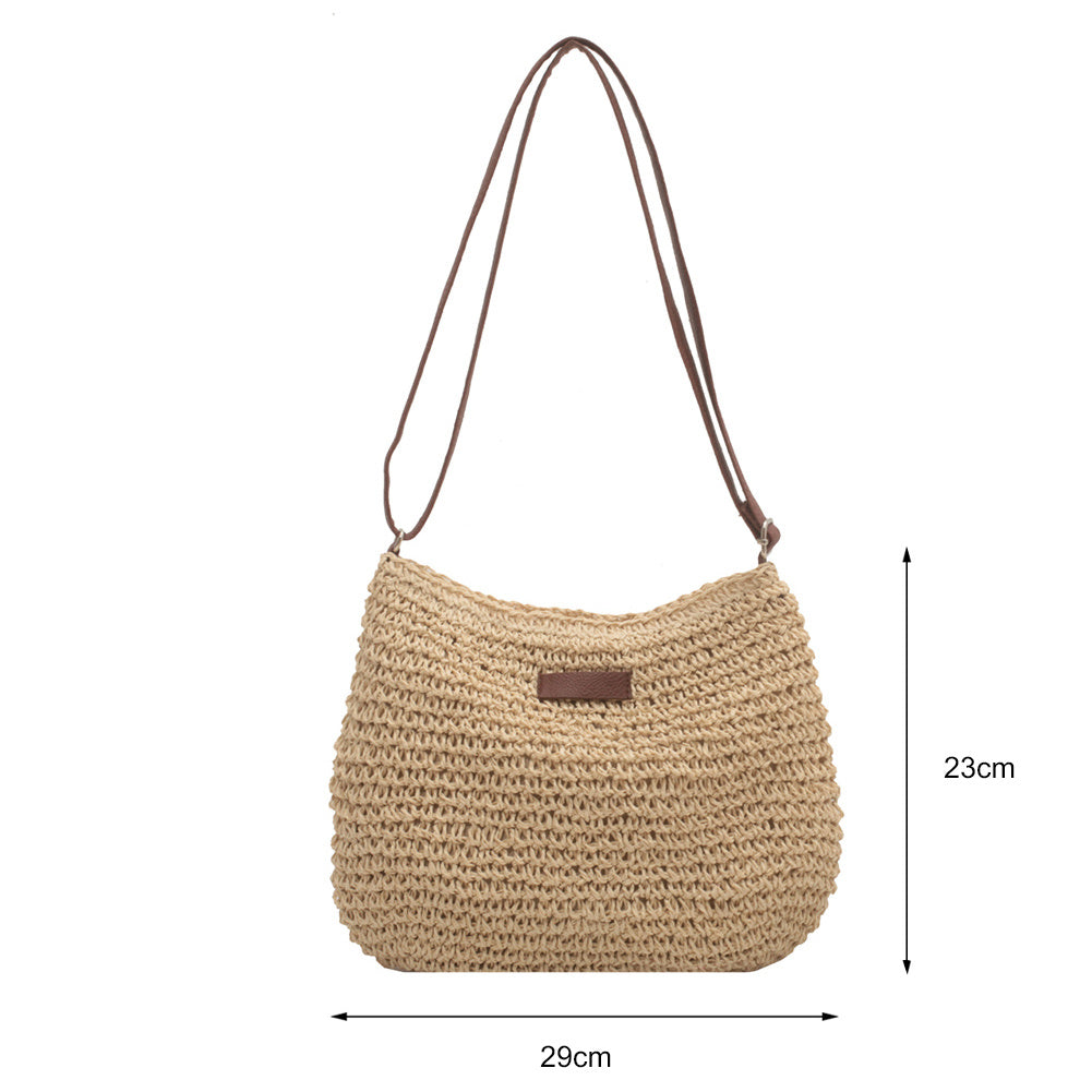 Sac Fourre-Tout Bohème en Paille – Style Plage Chic & Tendance