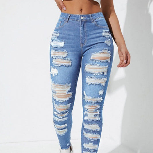 Jean Déchiré Skinny Femme – Streetwear Premium