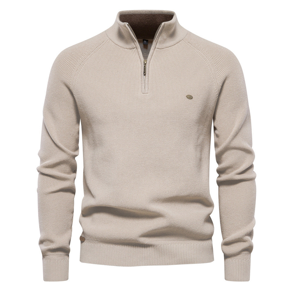 Pull Zippé Col Montant – Style Chic & Confort pour Homme