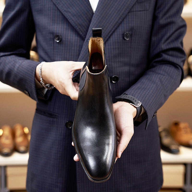 Bottes Chelsea Homme en Cuir – Style Intemporel & Élégant