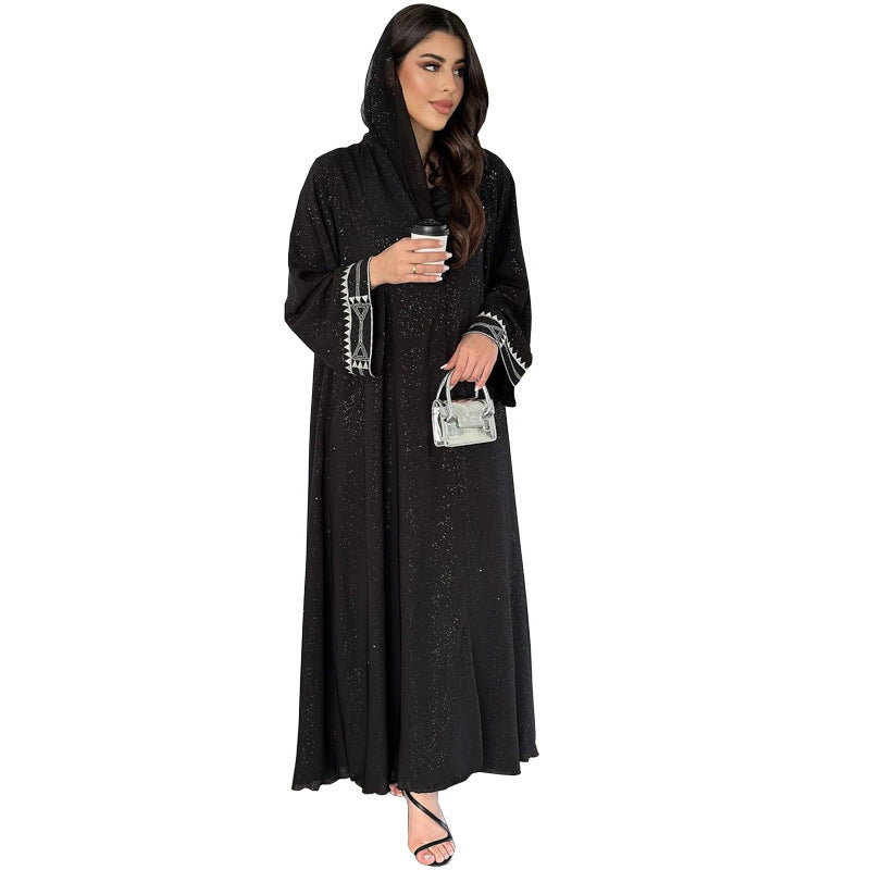 Robe Cardigan Abaya Élégance Luxe™ – Élégance Modeste & Confort