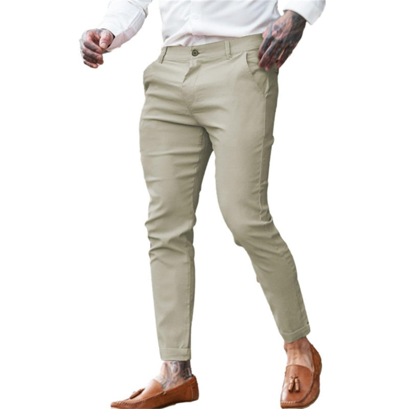 Pantalon Homme Slim Chic – Taille Élastique, Look Habillé & Confort Stretch | Mode Tendance