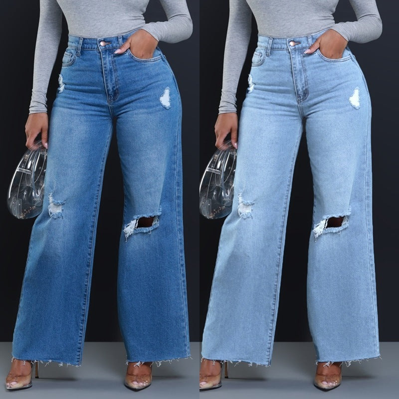 Jean Flare Femme Taille Haute | Effet Vintage & Coupe Tendance 90s