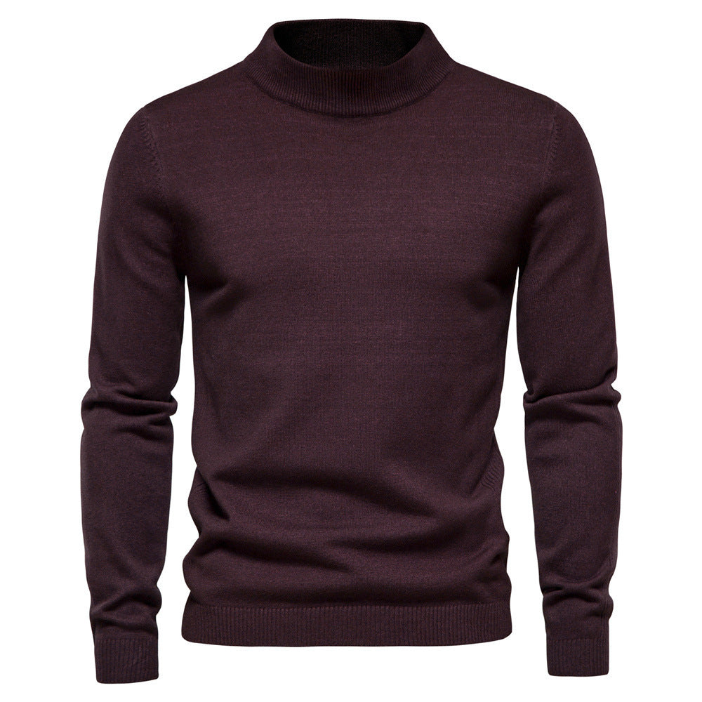 Pull Homme Col Montant – Style Chic Décontracté – Automne & Hiver