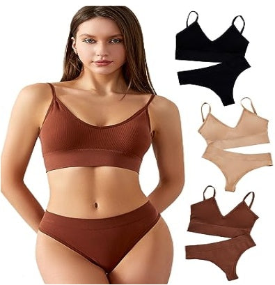 Ensemble Lingerie Confort Seamless – Soutien-gorge & Culotte Invisibles