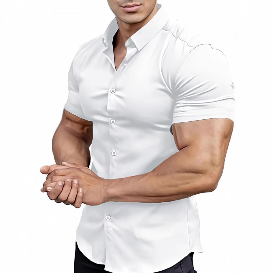 Chemise Sculptée Premium - Style Cintré Luxe | Look Viril Élégant