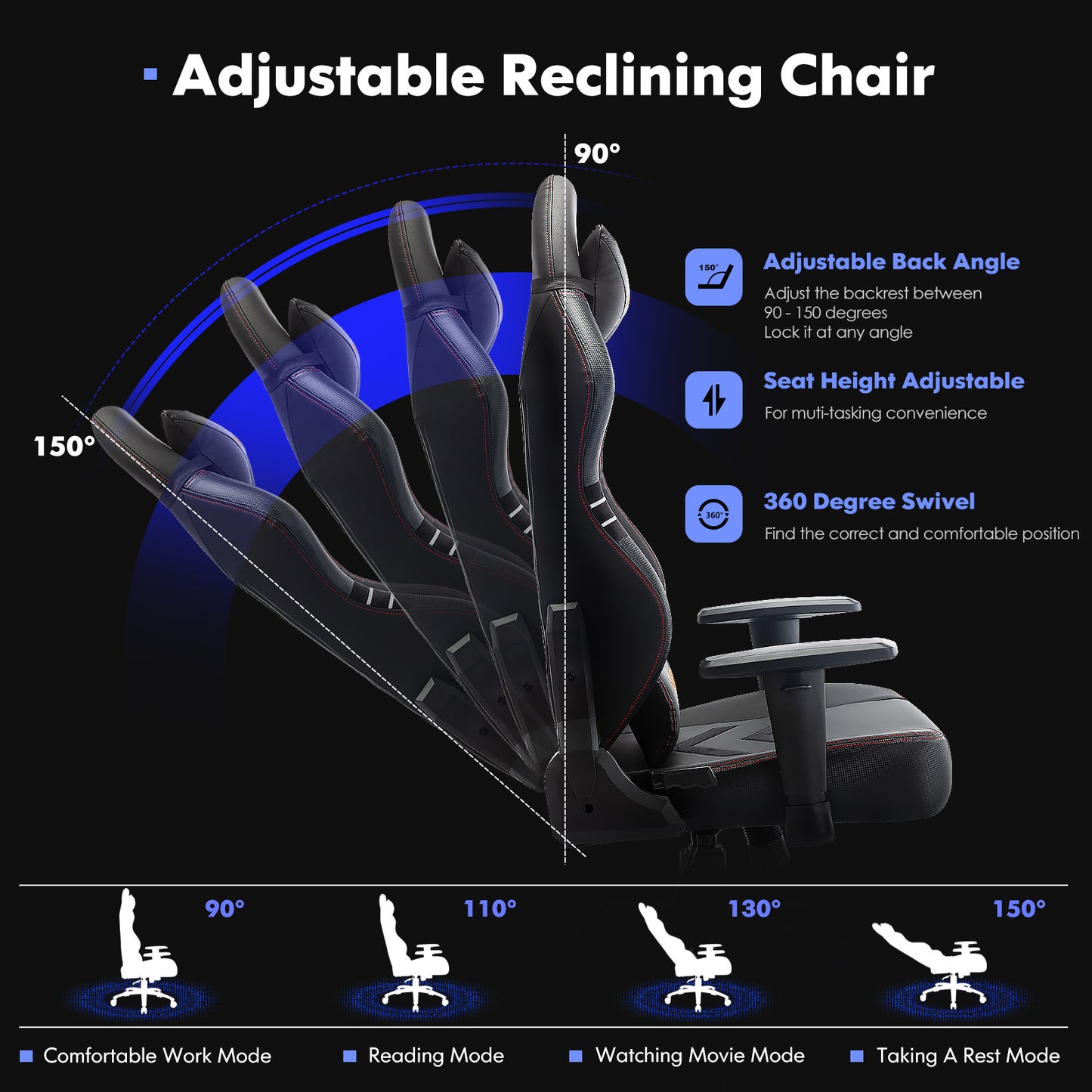 Fauteuil Gamer Ergonomique – XGAME Série Pro