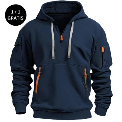 Sweat à Capuche Homme Multi-Poches – Style Urbain & Confort Premium
