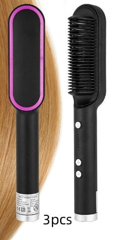 Brosse lissante chauffante professionnelle – Cheveux lisses, brillants & sans frisottis