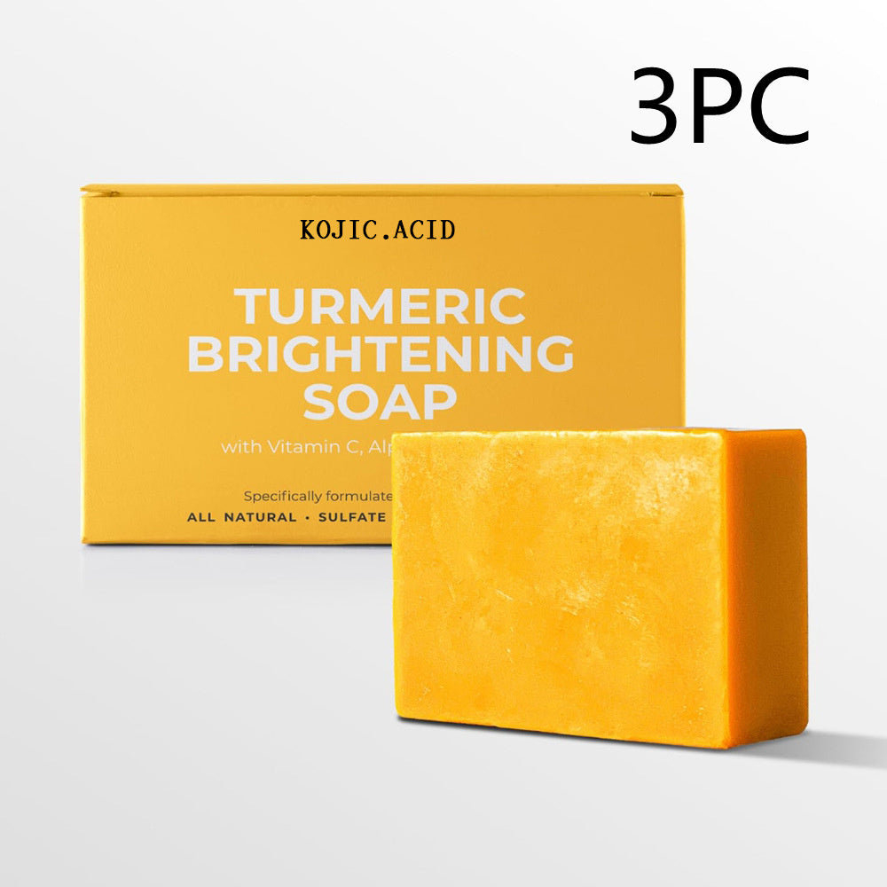 Savon Éclaircissant Curcuma & Acide Kojique – Peau Lumineuse & Unie