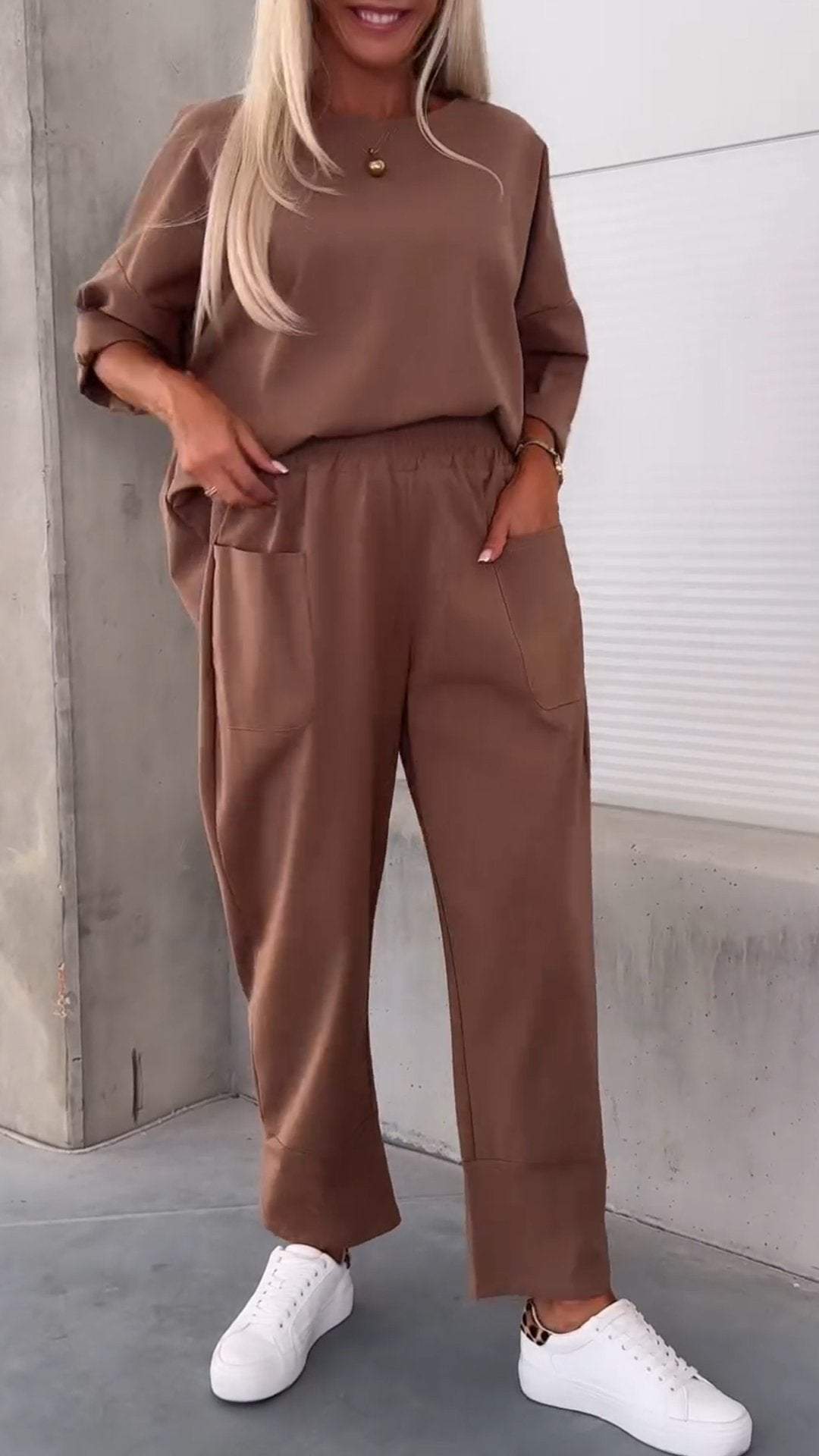 Ensemble loose femme 2 pièces – style minimal chic & confort absolu