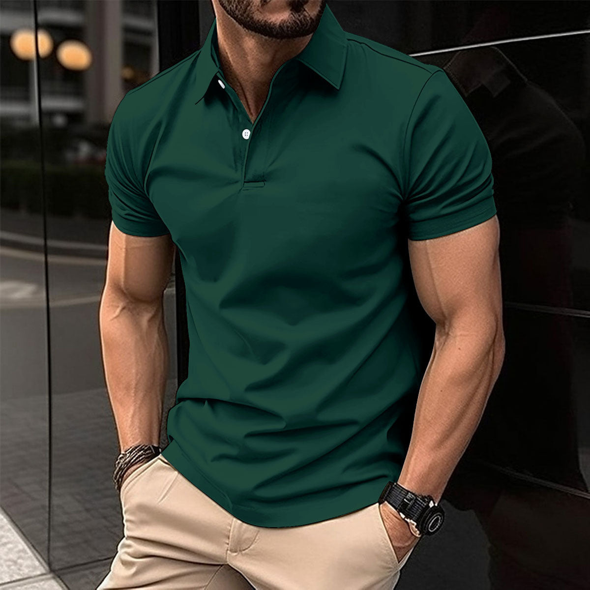 Polo Homme Slim Fit – Chic Décontracté Été