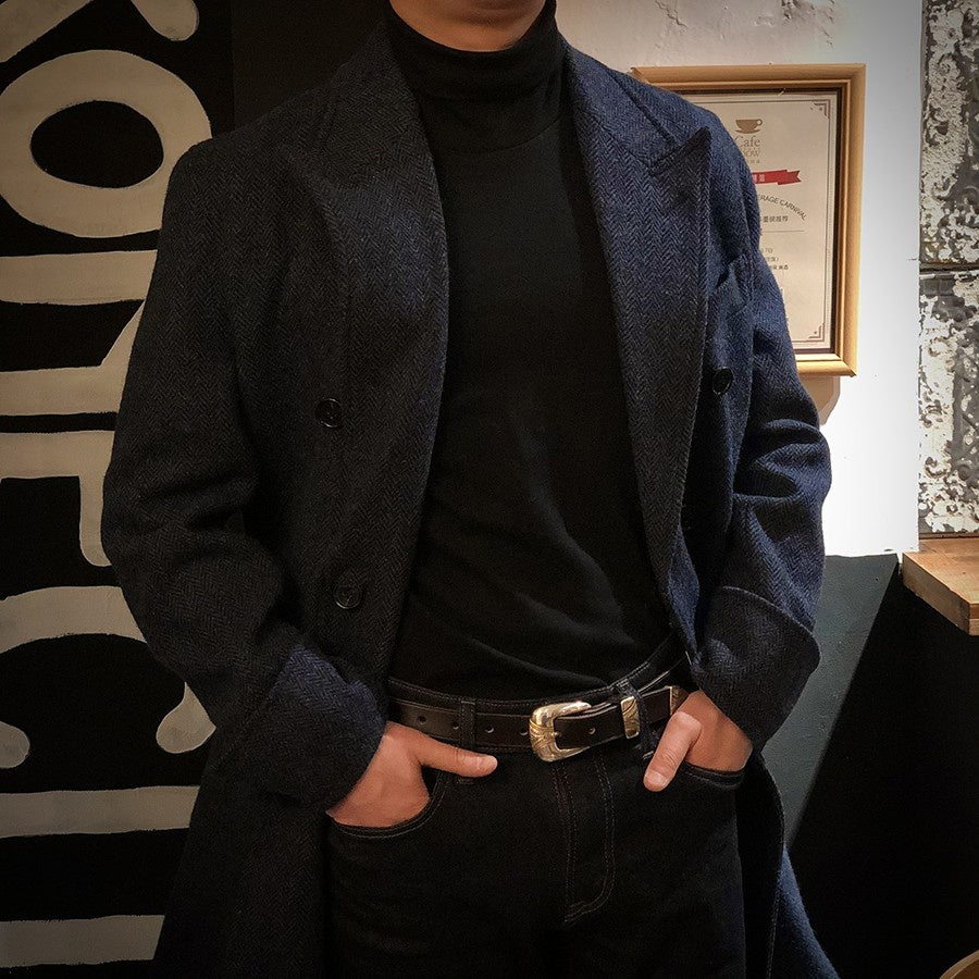 Manteau Homme en Laine Style Vintage – Élégance Britannique