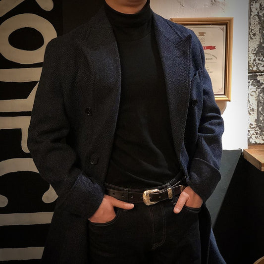 Manteau Homme en Laine Style Vintage – Élégance Britannique