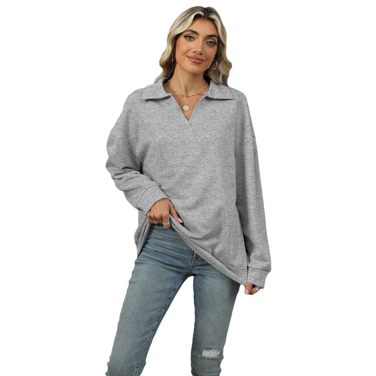 New Sweat Chic Oversize™ – Confort Doux & Élégance Décontractée